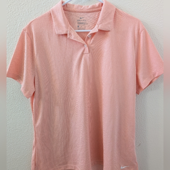 Nike Womens Golf Victory Polo Shirt Peach XL CU9679-814 - Picture 1 of 5